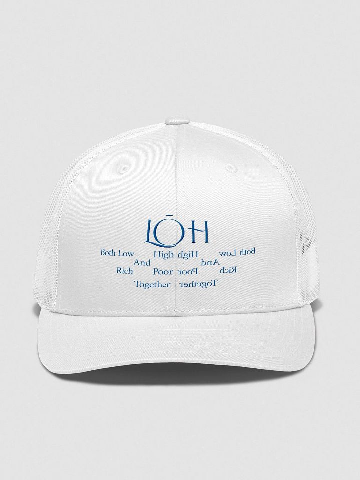 The Lives On HIGH | LOH | Trucker Hat | Royal Blue product image (1)