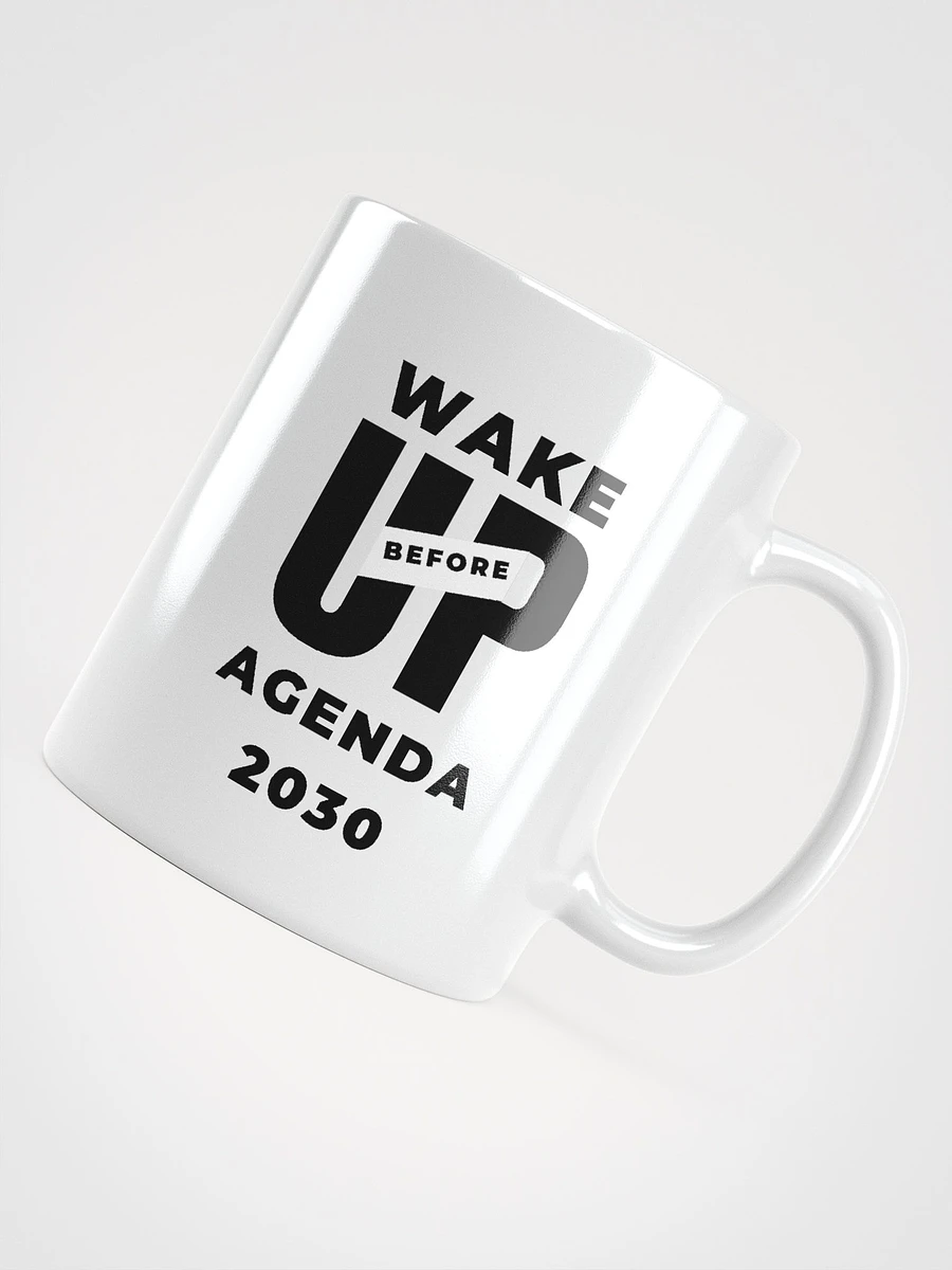 White Mug Wake Up Before Agenda 2030 product image (7)