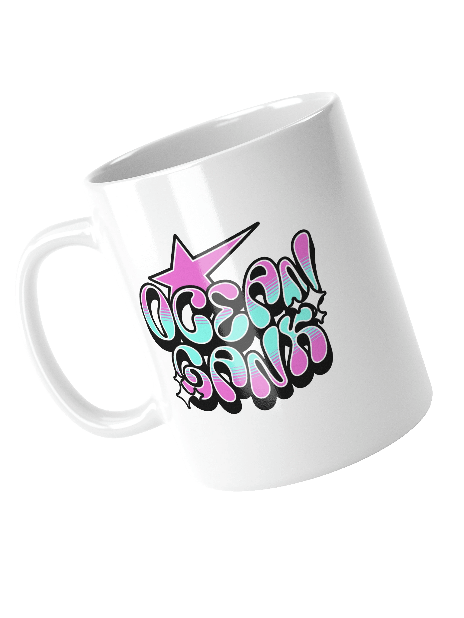 Ocean Gank Vibes Ceramic Coffee Mug Y2K Urban Typography product image (4)