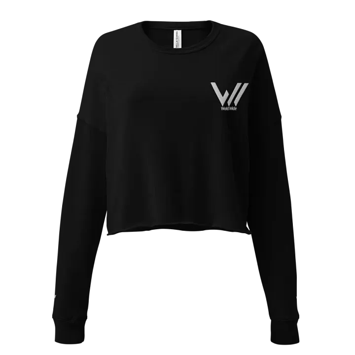 WorldWide Bella+Canvas Women's Fleece Crop Sweatshirt product image (2)