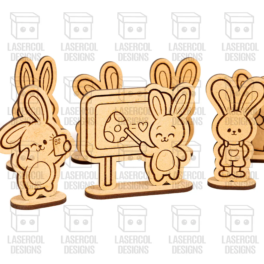 Easter Cutouts With Base Set 6 - Laser Cut Files product image (9)