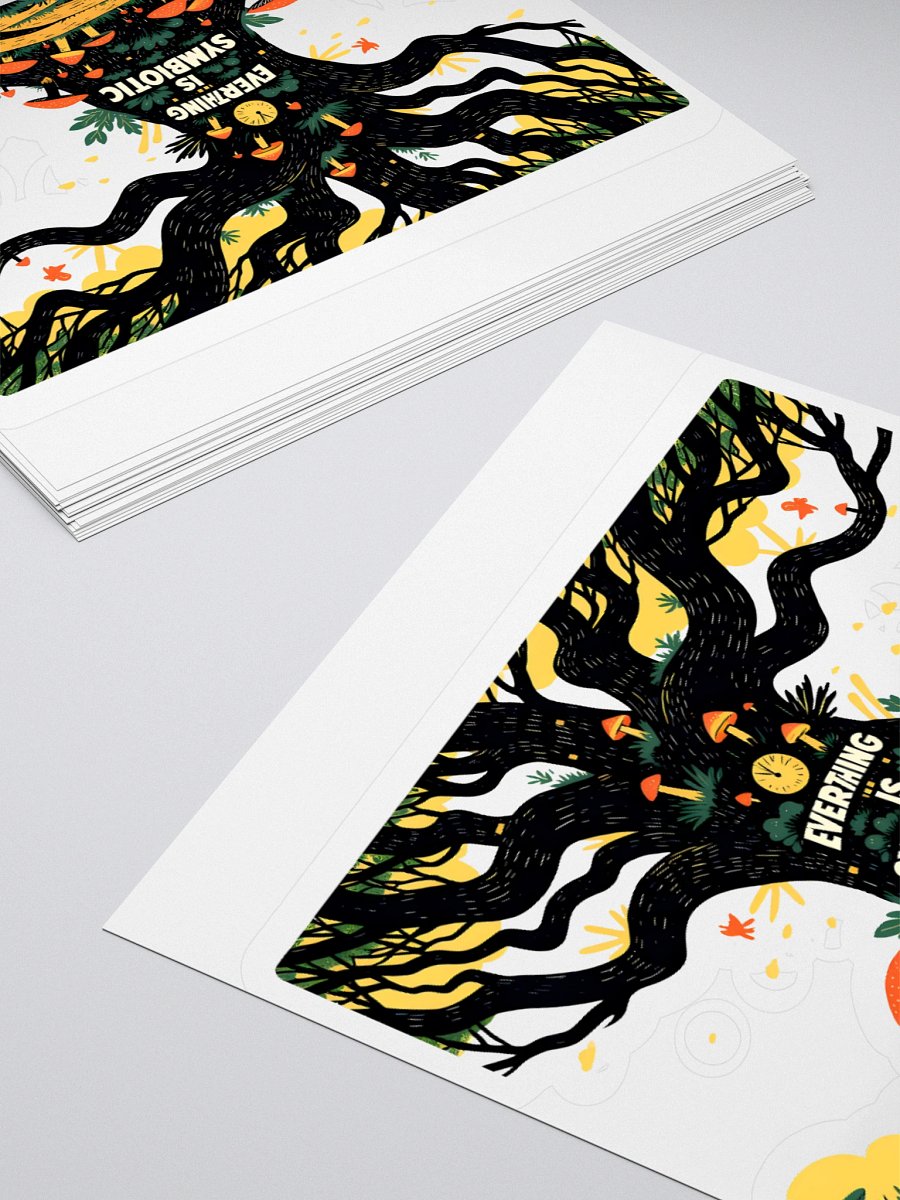Symbiotic Nature - Tree & Mushroom Ecosystem Kiss Cut Stickers product image (12)