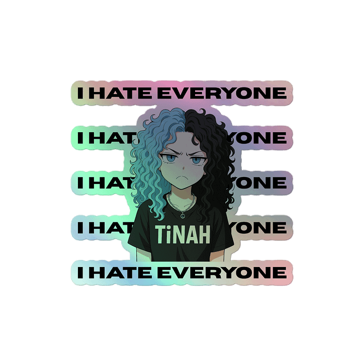 I Hate Everyone - Holo Sticker product image (2)