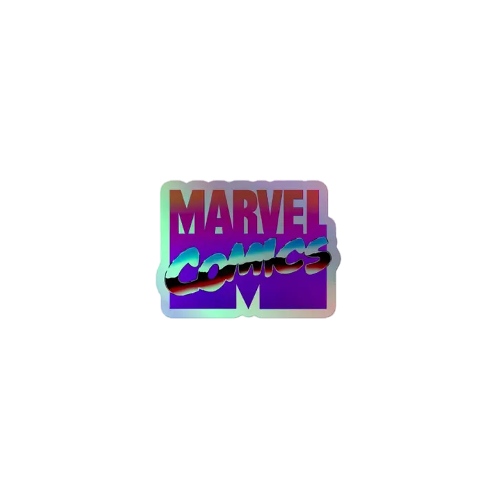 Vintage Marvel Vaporwave Logo Holofoil Sticker product image (1)