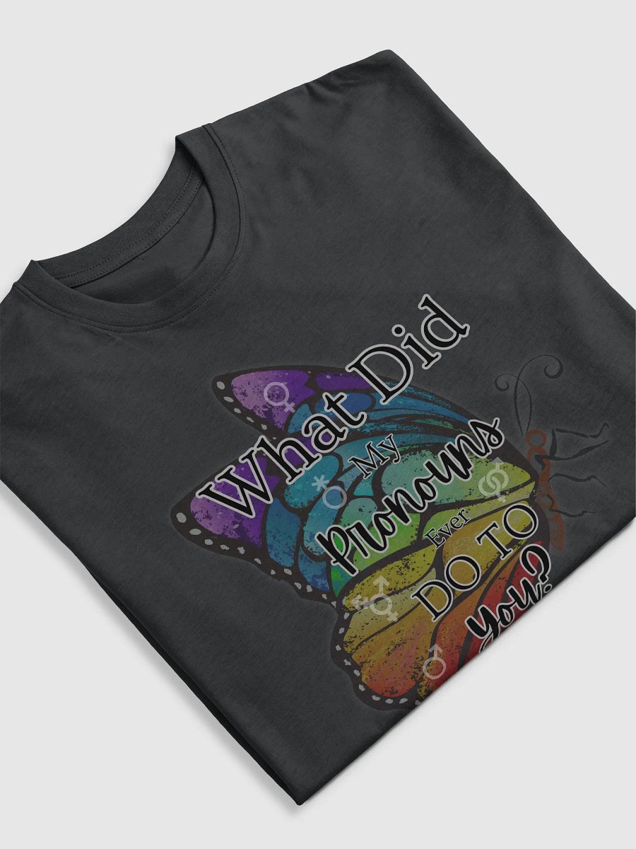 Pronoun Pride Butterfly Tee product image (5)