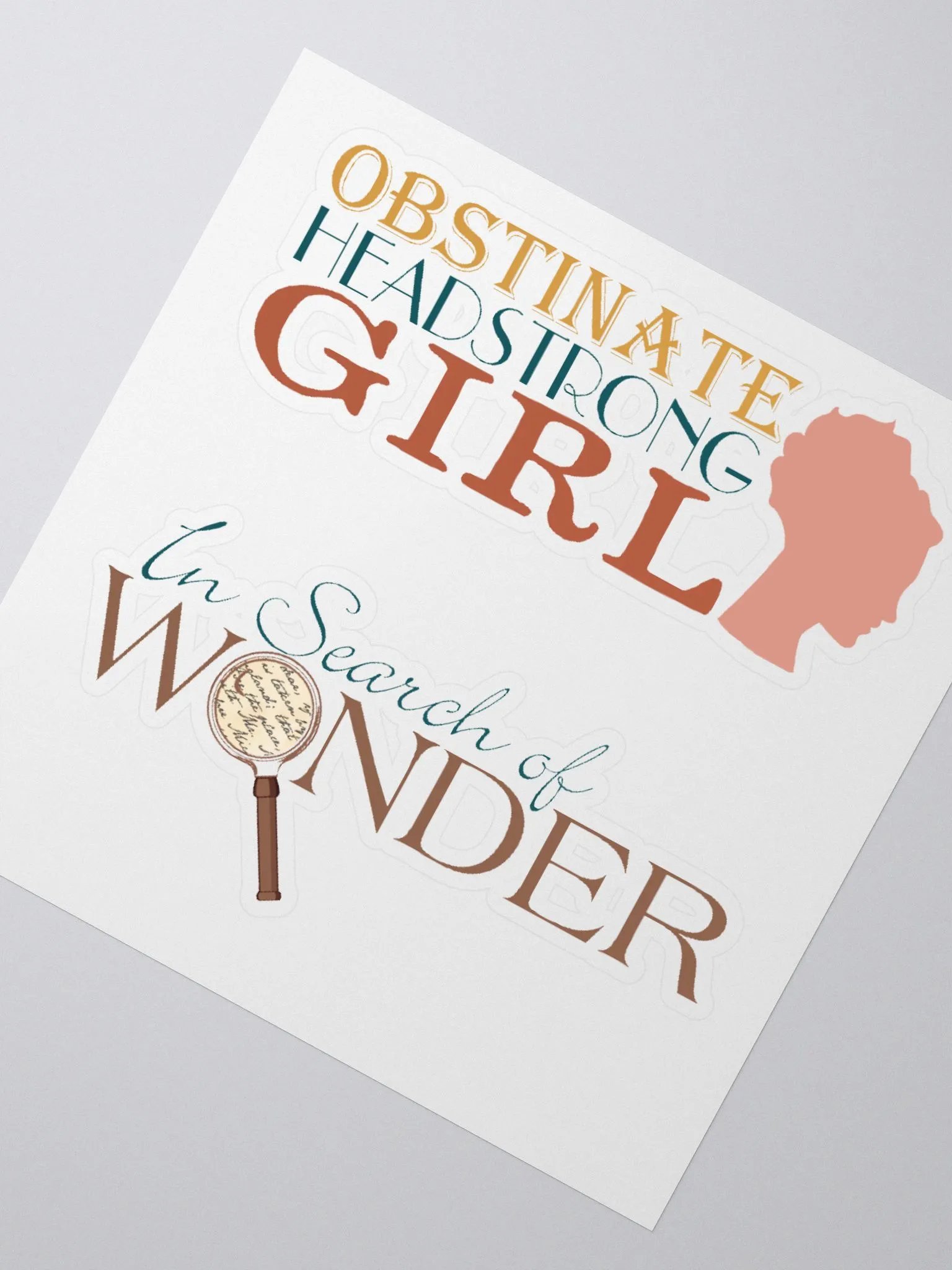 In Search of Wonder Water & Obstinate Headstrong Girl Stickers product image (2)
