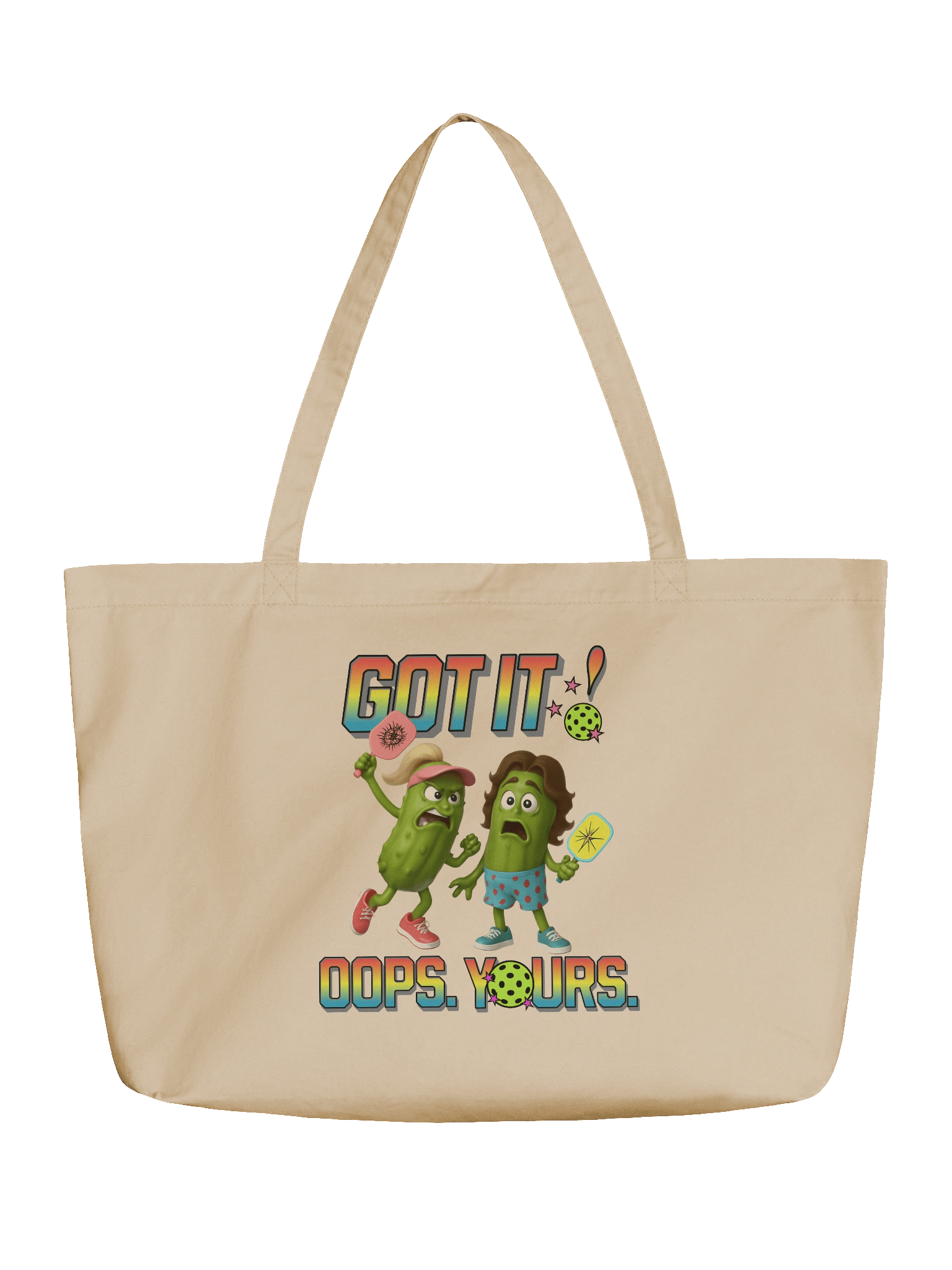 Got It Oops Yours Pickleball Organic Tote Bag product image (5)