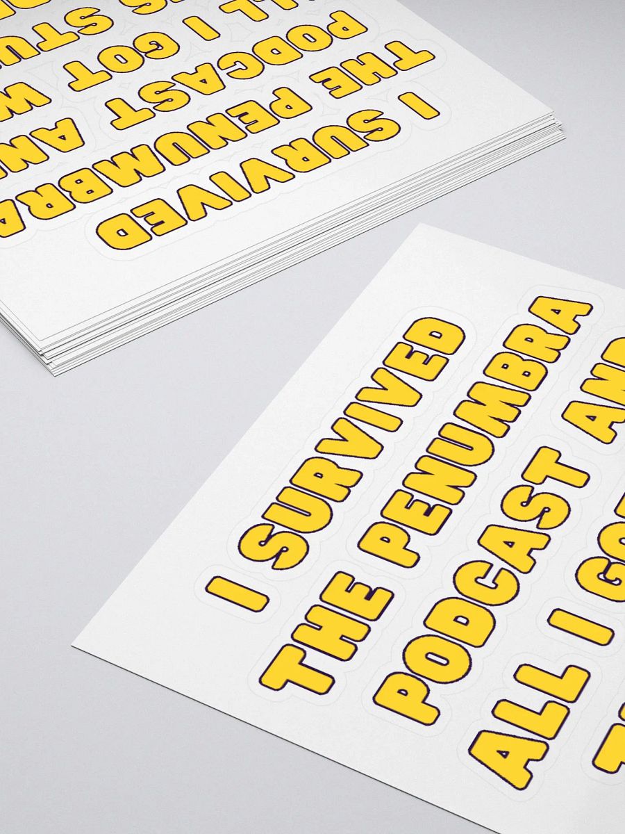 I Survived The Penumbra Podcast Sticker product image (4)