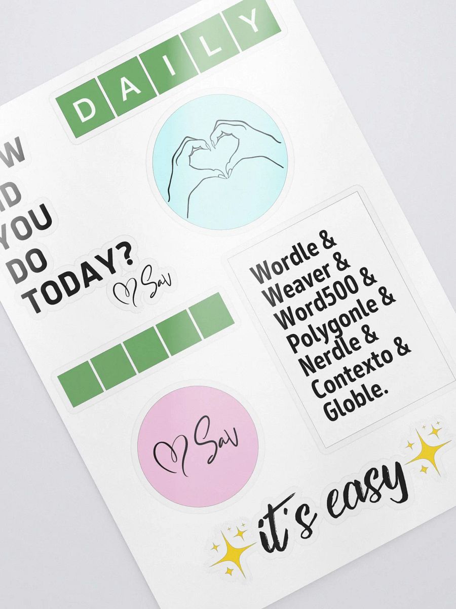 Sav Sticker Sheet product image (2)