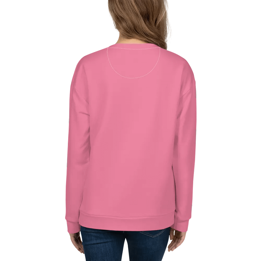 Plain Rosy Pink Soft Summer Unisex Recycled Polyester Heavyweight Premium Sweatshirt by Treasure Pie product image (8)