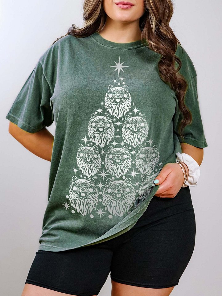 Pomeranian Christmas Tree T-Shirt product image (1)