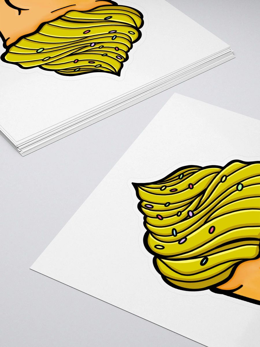 AuronSpectre Cheeky Cupcake Sticker - Yellow product image (4)