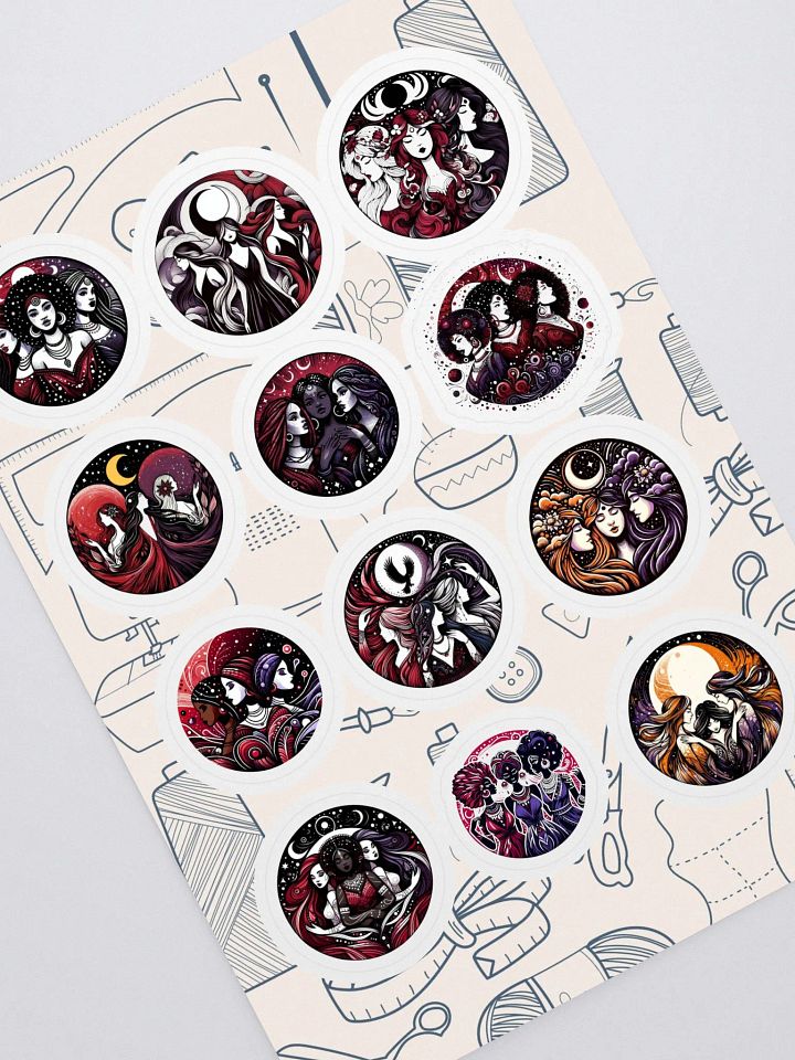Goddess Energy Kiss Cut Decals | Sticker Sheet product image (1)
