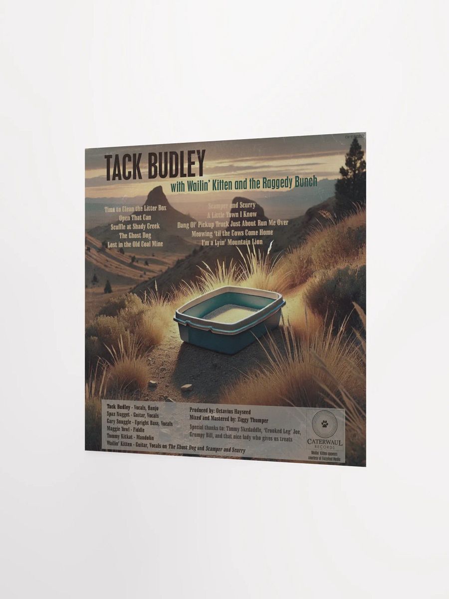 Tack Budley poster - Album jacket (back) - 12
