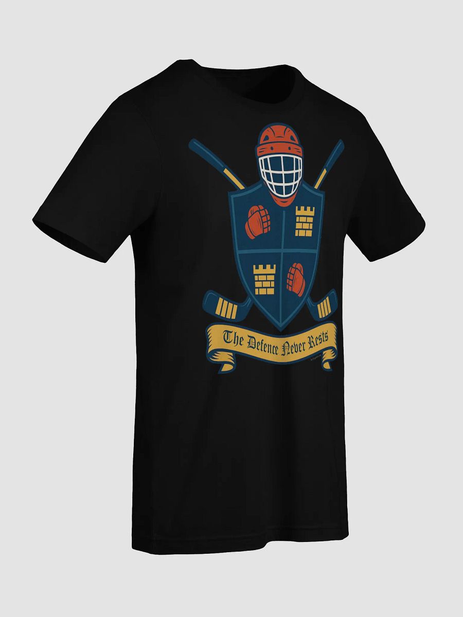 Funny Hockey T-Shirt - The Defence Never Rests - Beer League Hockey Shirt for Men - Gift for Hockey Players who Love Breaking Up Plays product image (62)
