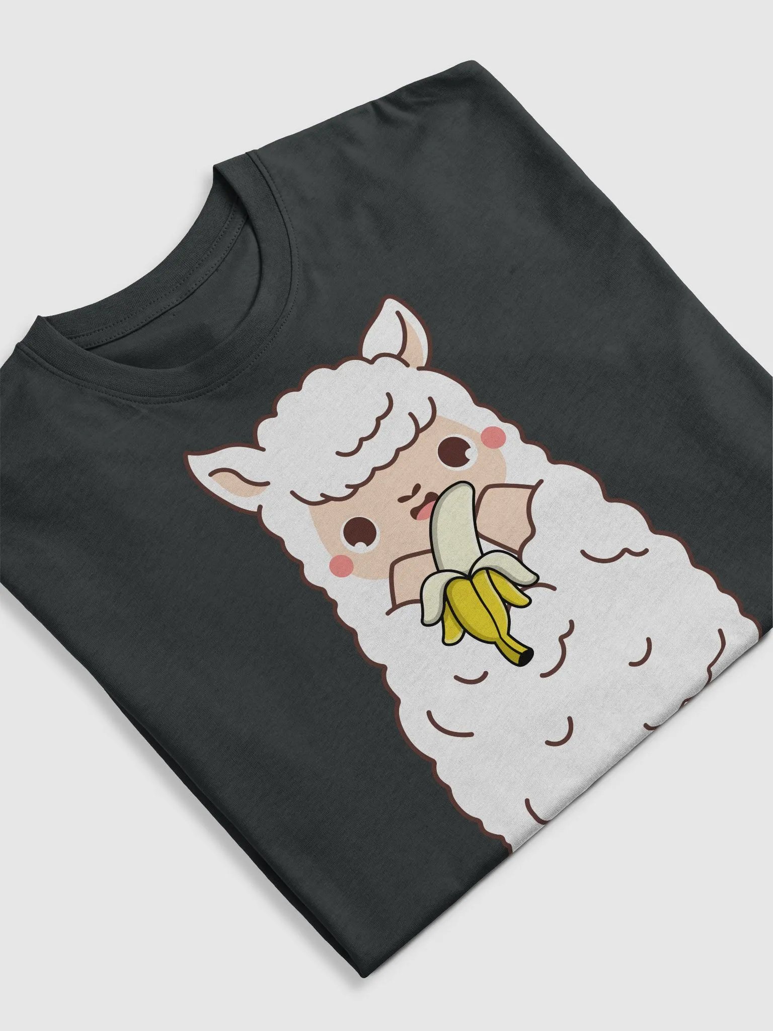 Llama Eating a Banana (Heavyweight Tee) product image (5)