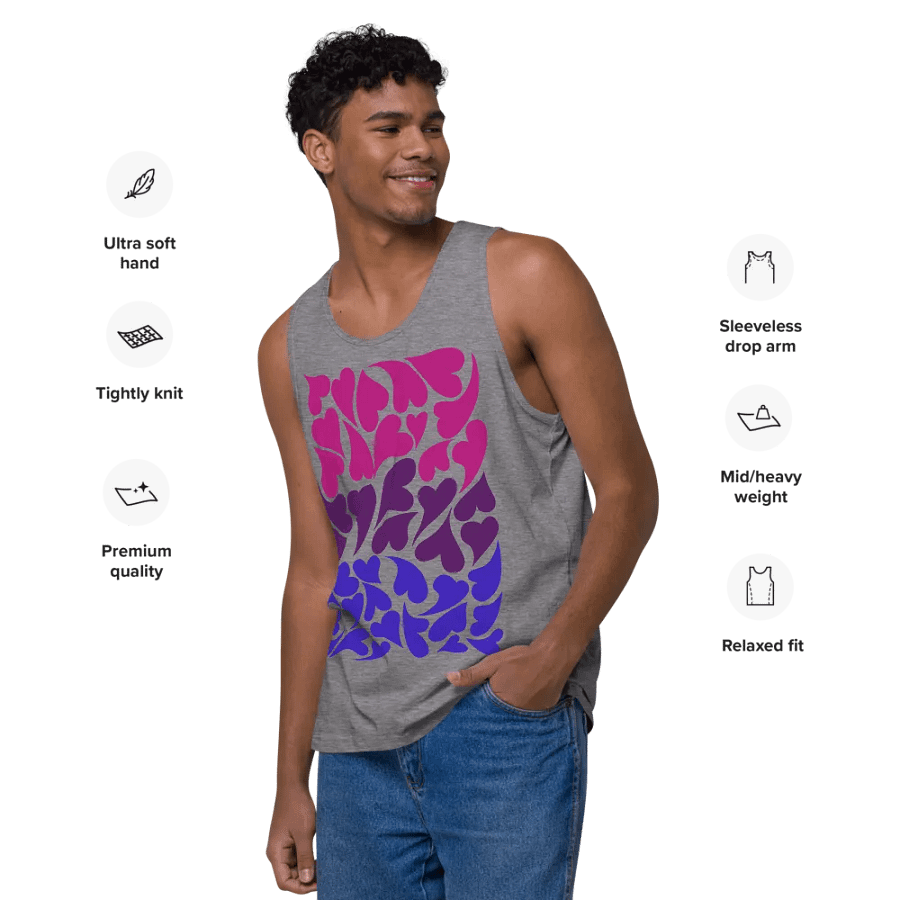 Nestled PRIDE Bisexual Tank Top product image (41)