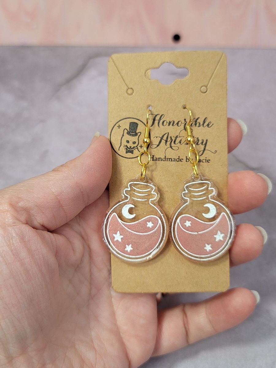 Celestial Potion Bottle Earrings product image (4)