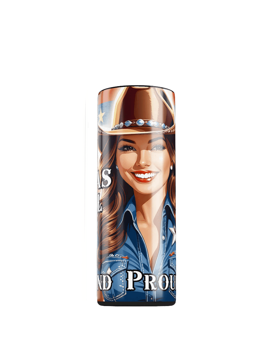 Texas Girl 20 oz Skinny Stainless Steel Tumbler - v1 product image (1)