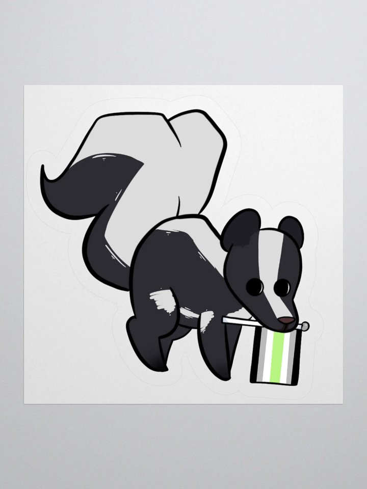 Agender Skunk Sticker product image (1)