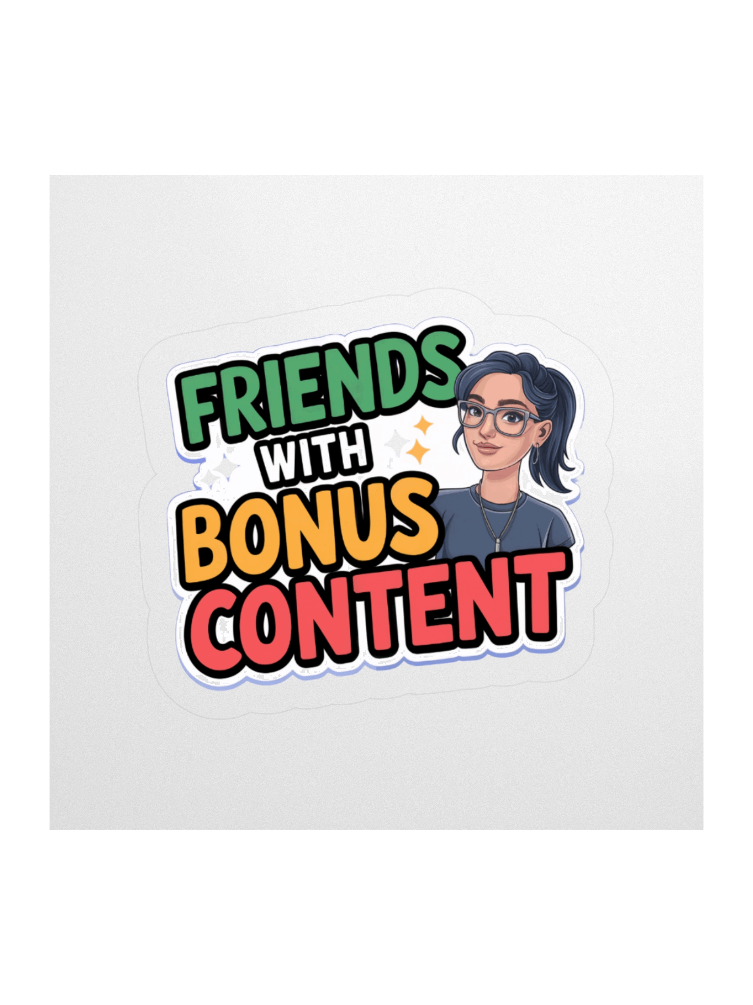 Friends with bonus content stickers product image (2)