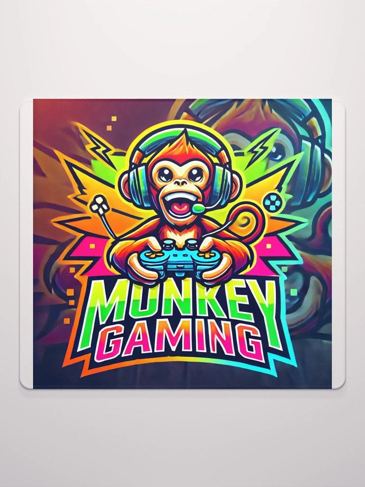 🐵🎮 Monkey Gaming Logo Mouse Pad 🖱️✨ product image (3)