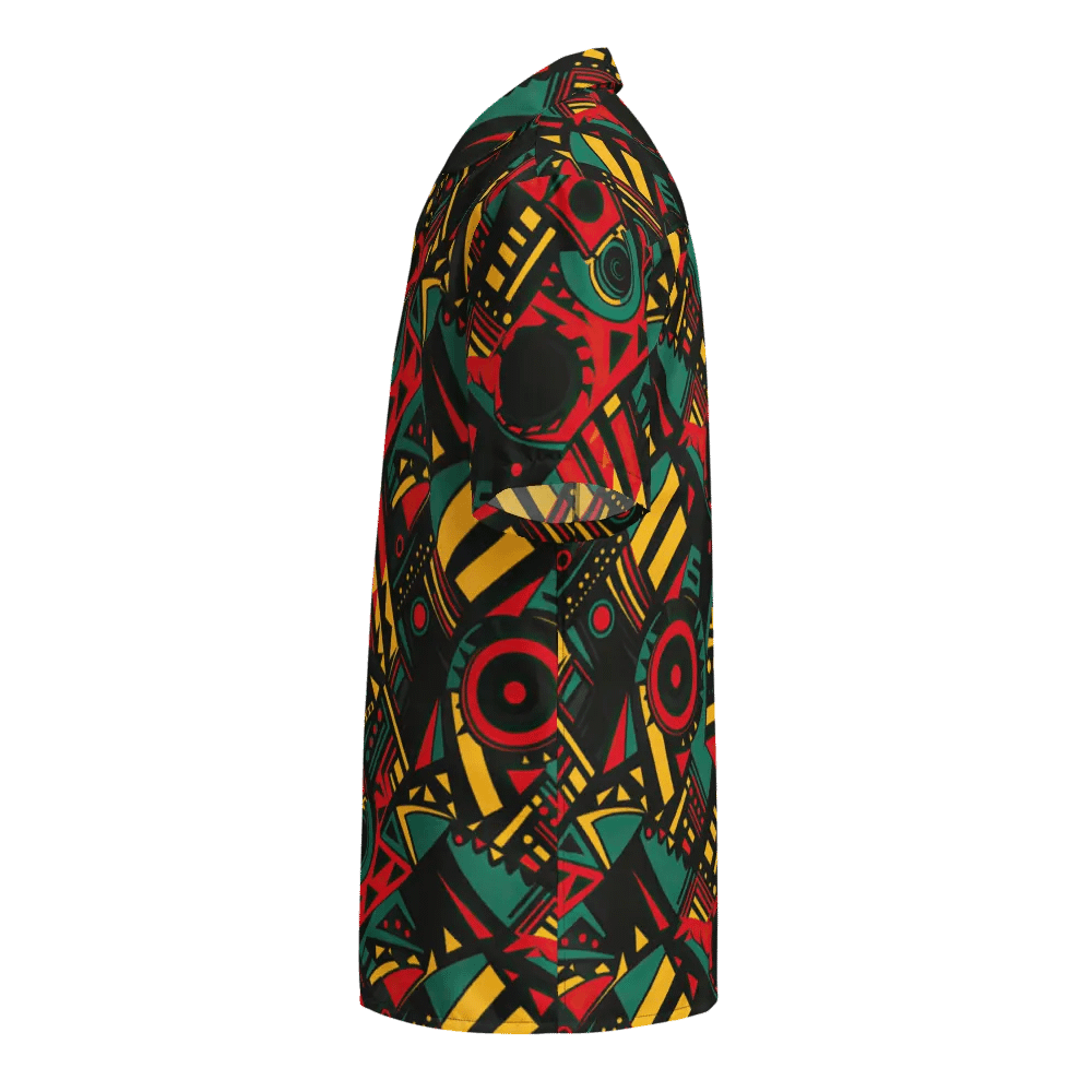 Heritage Breeze: African Black History Month Button-Down Shirt product image (4)