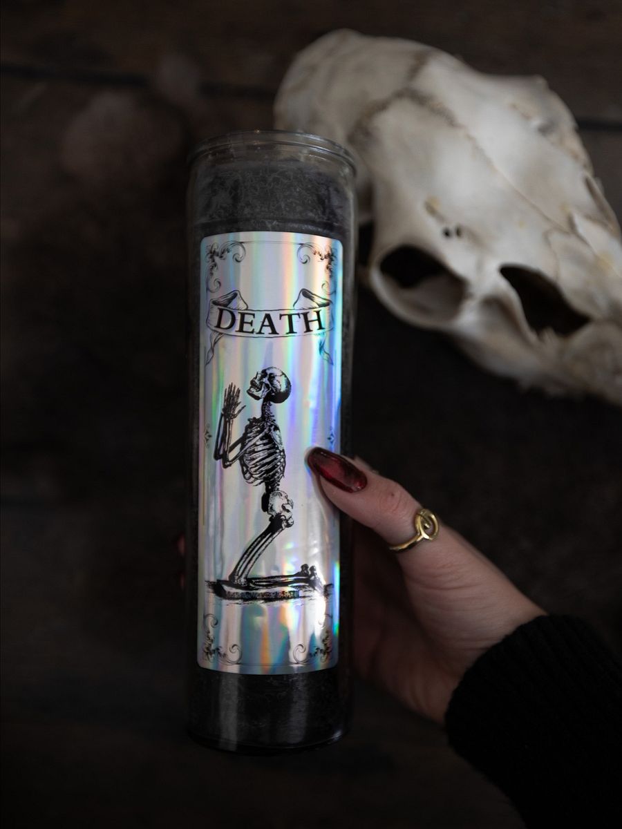"Death" Candle Sticker product image (2)