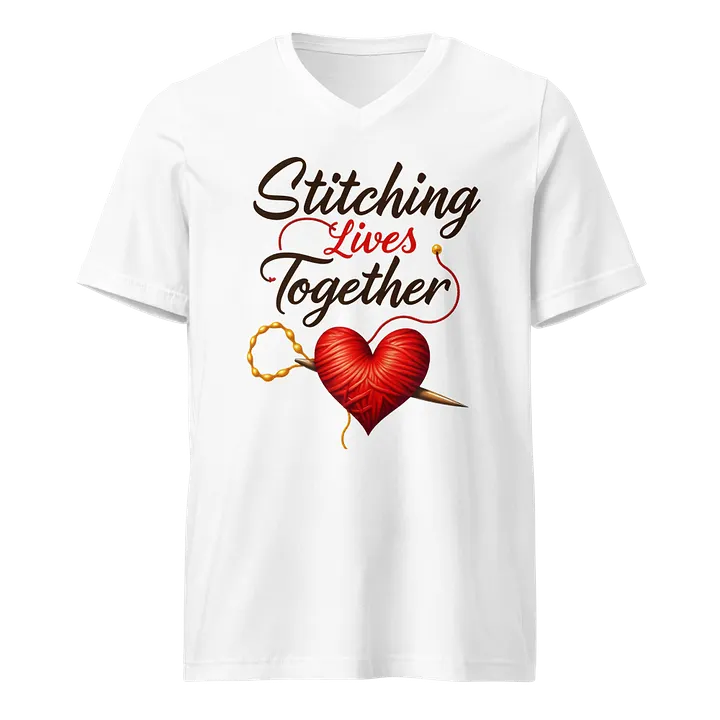 Heartfelt Stitches V-Neck Tee product image (1)