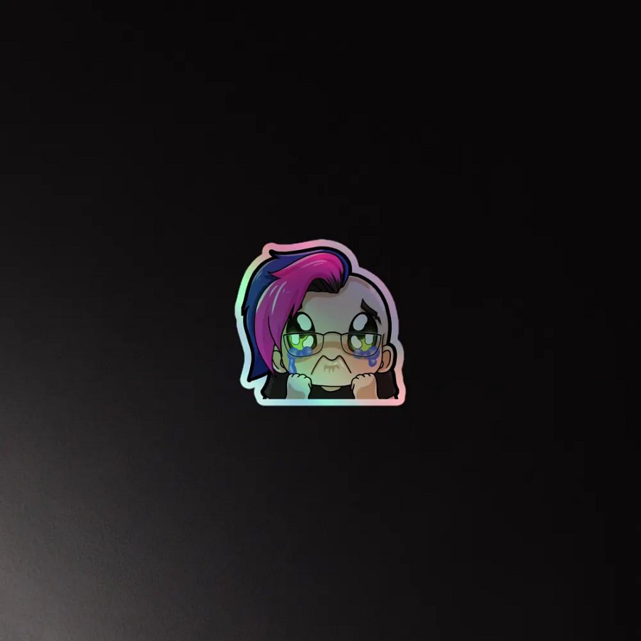 Hybrid Crying Holo Sticker product image (2)