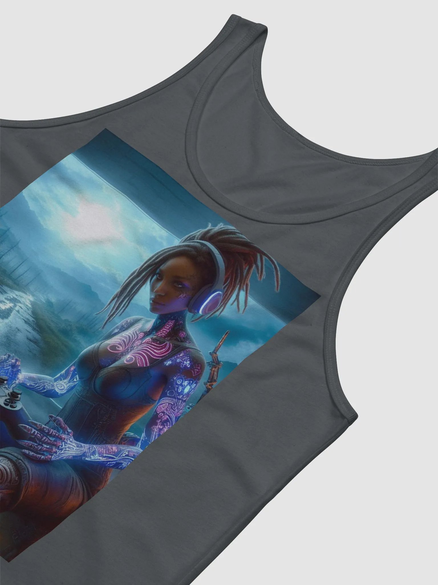 Neon Cybernetic Gamer Tank product image (51)