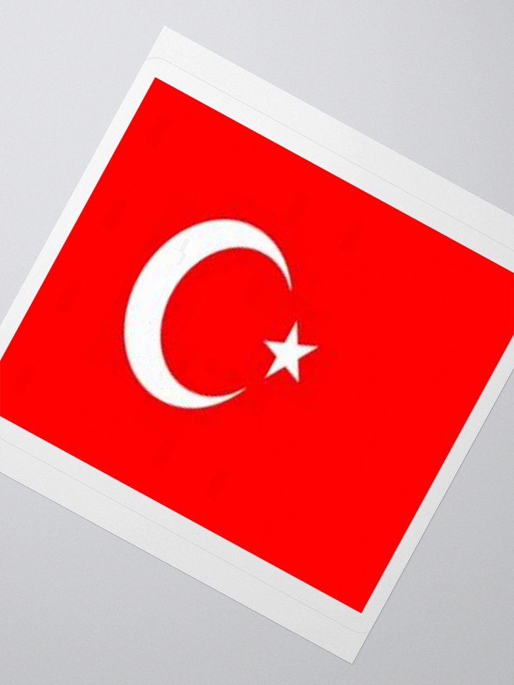 Turkey Flag Sticker | Crescent Star Design | Durable Vinyl | 3 Sizes product image (4)