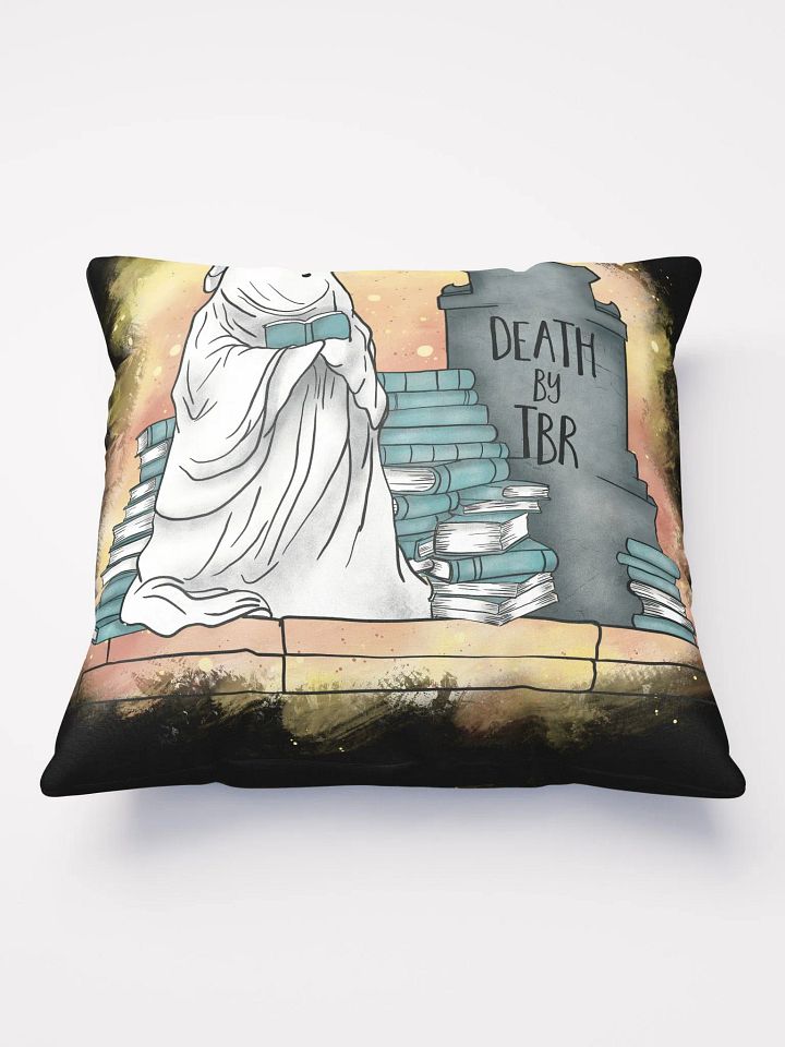 Death by TBR pillow product image (2)