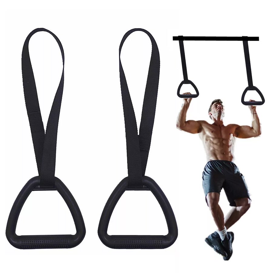 Gymnastic Rings Pull up Handle Rings Home Workouts Strength Training Fitness product image (1)