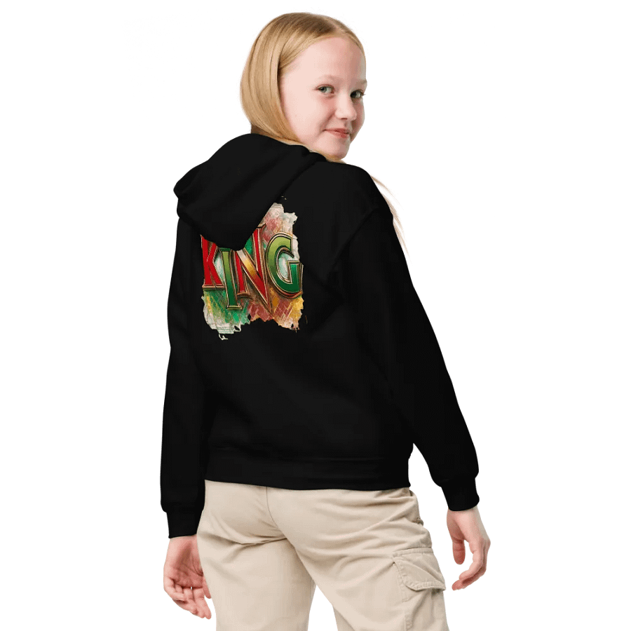 Crowned King Lion Youth Hoodie product image (29)