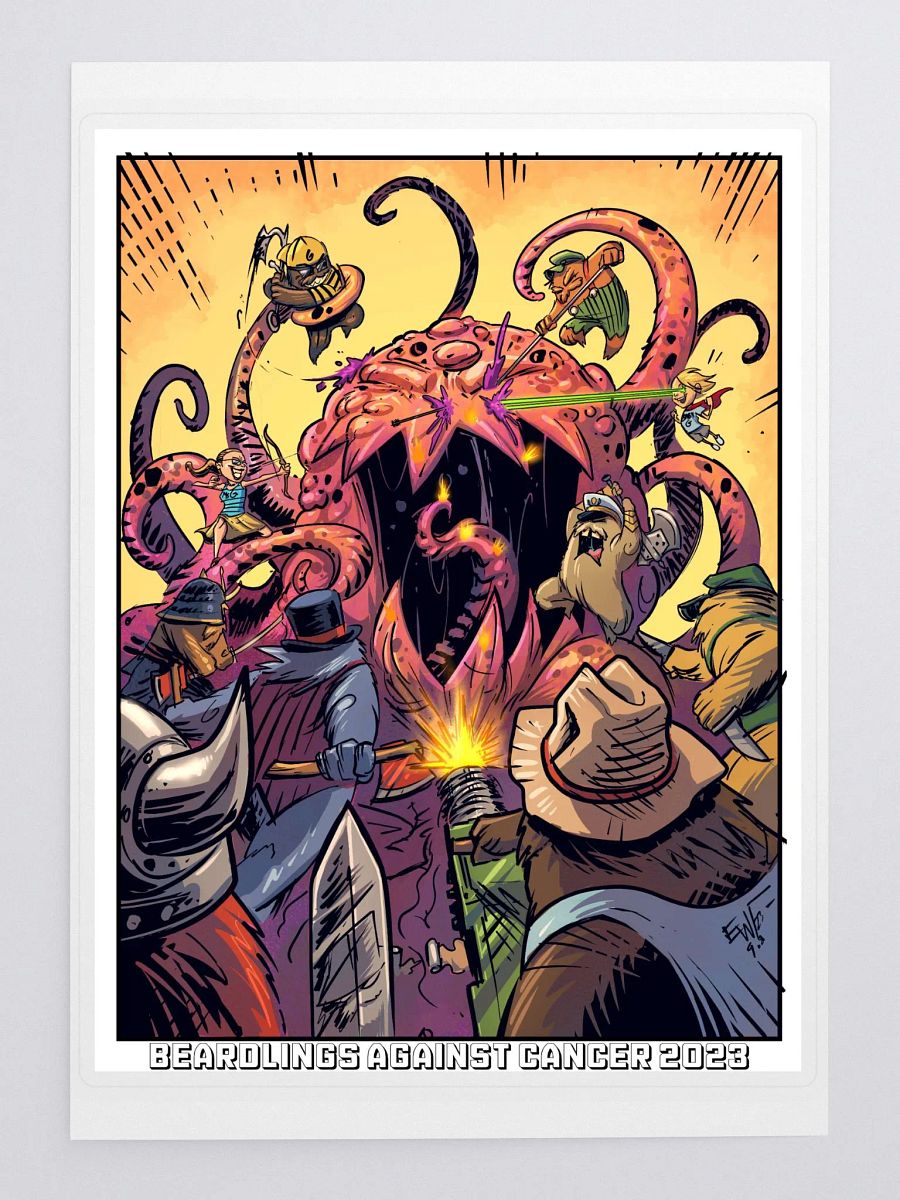 Beardlings Unite Against Bancer! Sticker product image (3)
