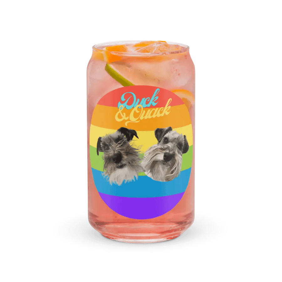 Duck and Quack Rainbow Can Glass product image (7)