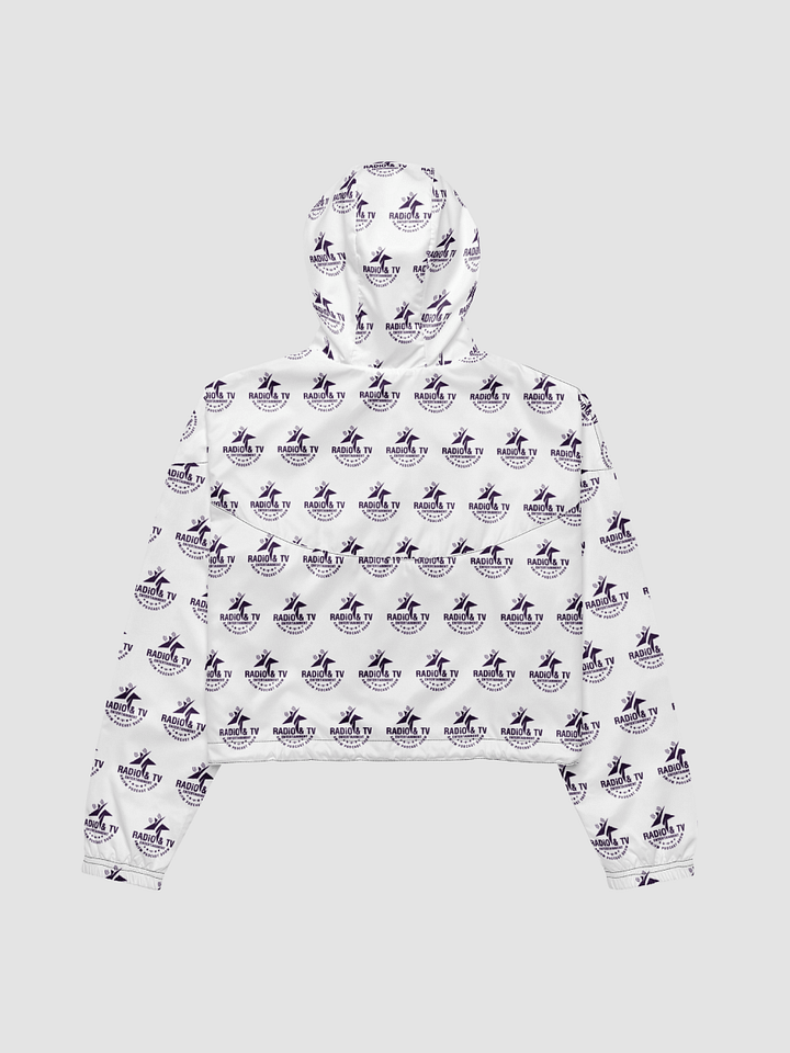 [Radio & TV Entertainment Am/Fm Podcast Show] All-Over Print Women's Cropped Windbreaker Sublicolor 915 product image (2)