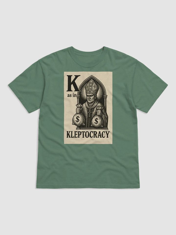 K as in kleptocracy t-shirt product image (1)