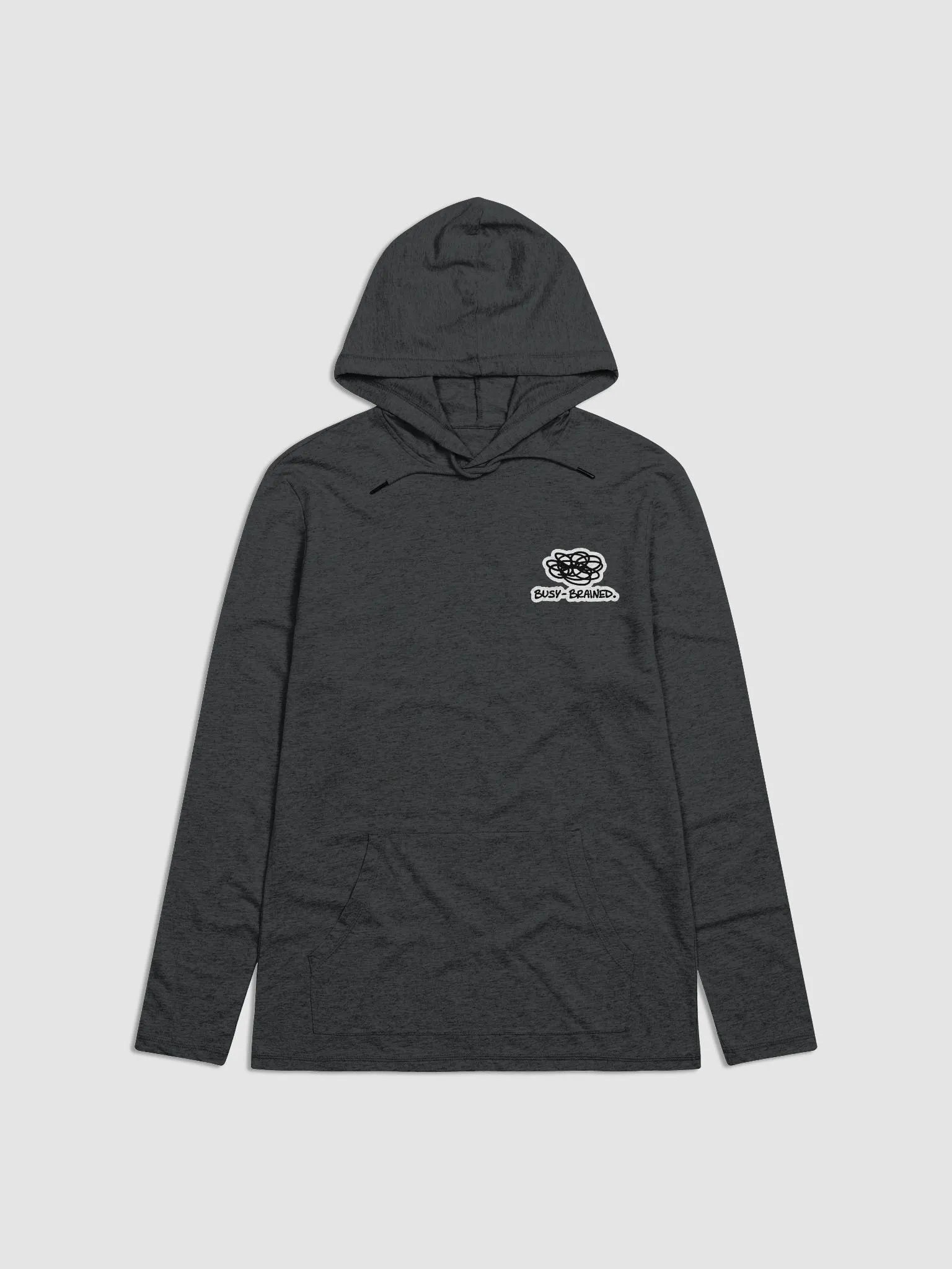 BUSY-BRAINED) (sm. bubble design) printed unisex lightweight hoodie product image (2)