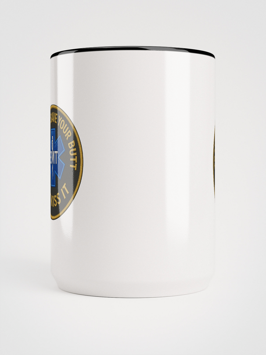11oz EMT Real Talk Mug – “Save Your Butt” Edition (White with Black Handle) product image (5)