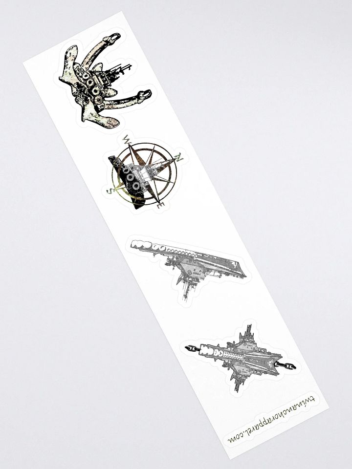 Mixed design Foss Tug sticker sheet (sheet size 15" x 3.75") Kiss Cut Stickers product image (2)