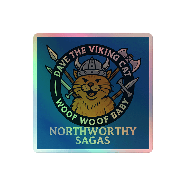 Dave the Viking Cat woof woof baby Hologram product image (2)