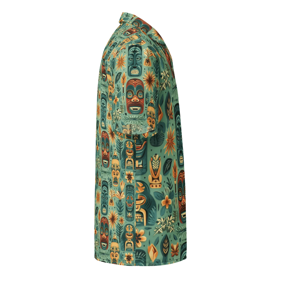 Tropical Tiki Mask Hawaiian Shirt product image (6)
