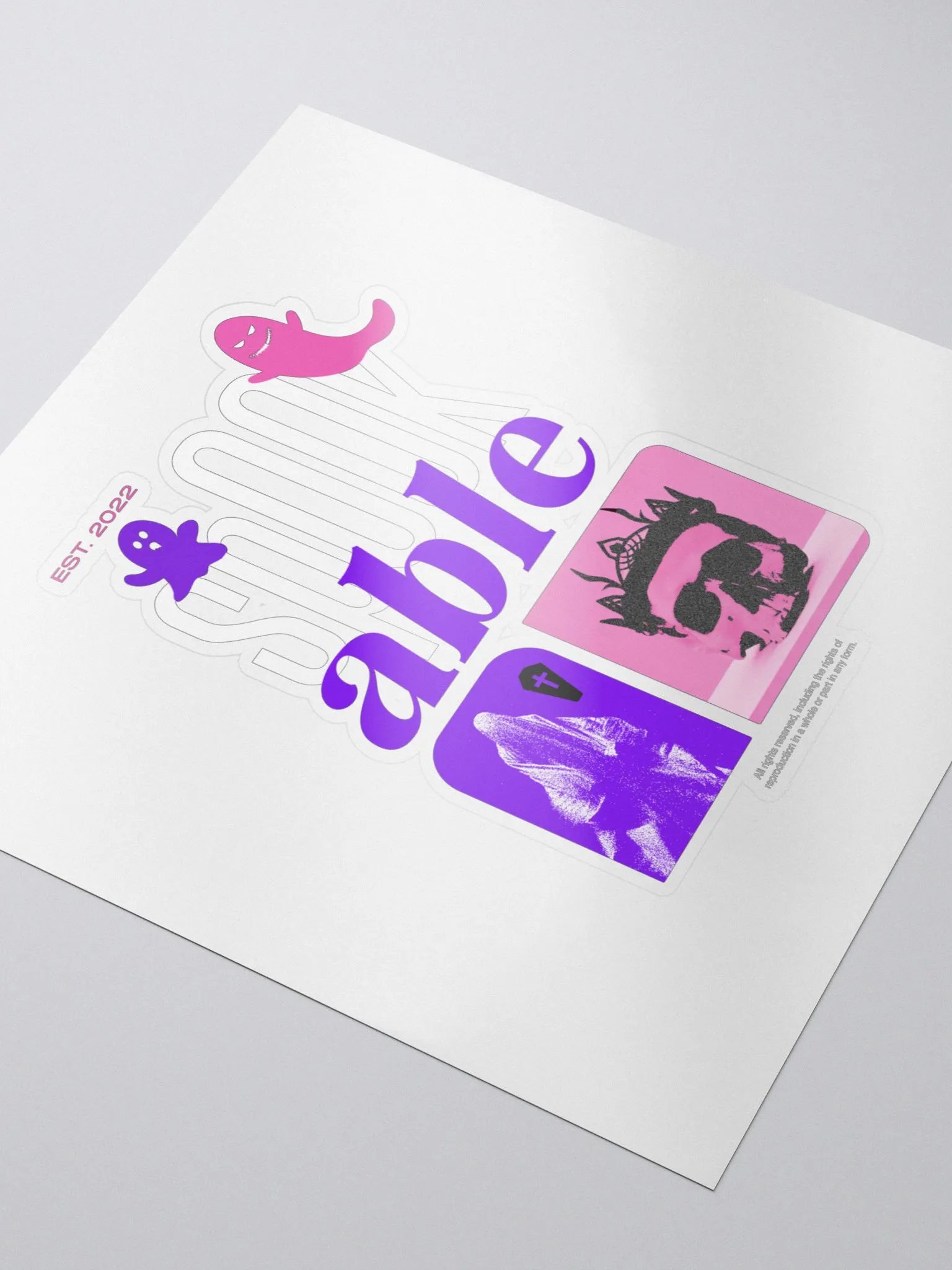 "Ghost King" Sticker product image (3)