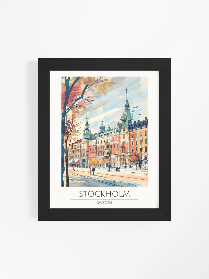 Stockholm Sweden Framed Travel Poster product image (1)