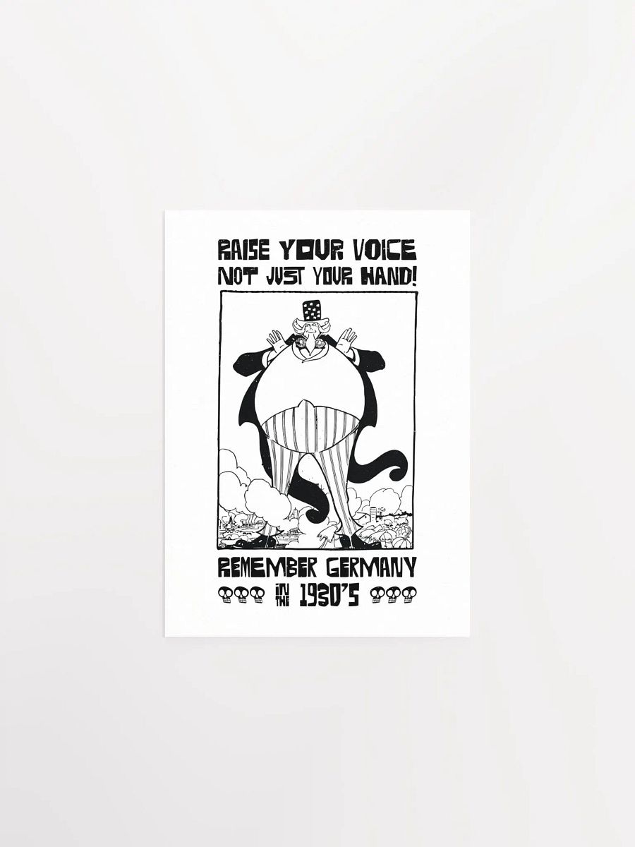 Raise Your Voice Not Your Hand Political Student Poster product image (1)