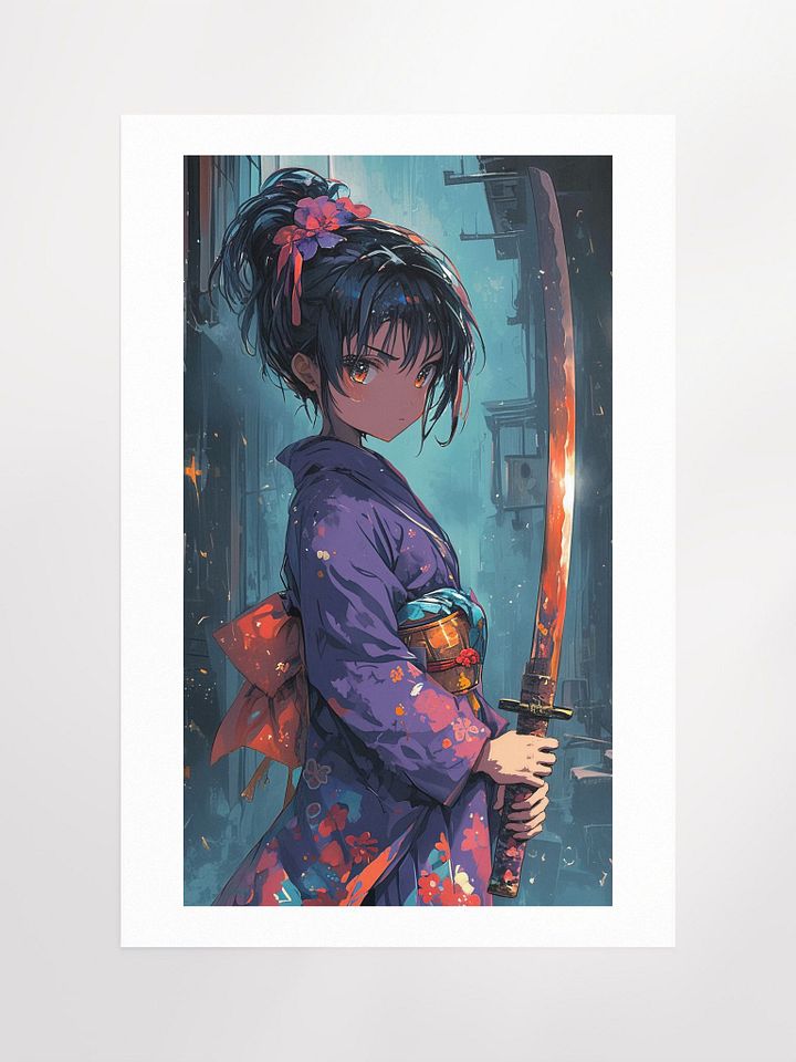 Samurai Girl Spirit Wall Art Poster product image (1)
