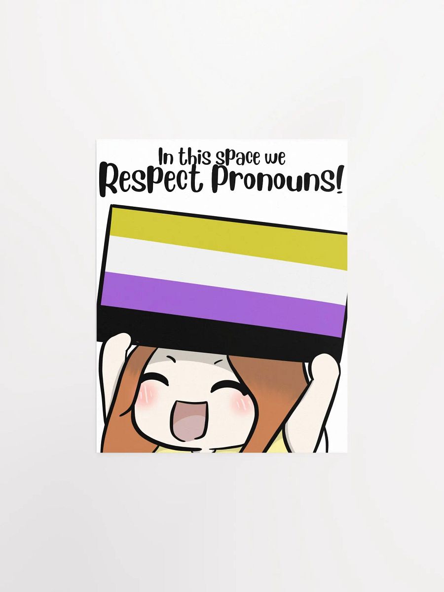 Respect Pronouns Poster - Nonbinary product image (1)