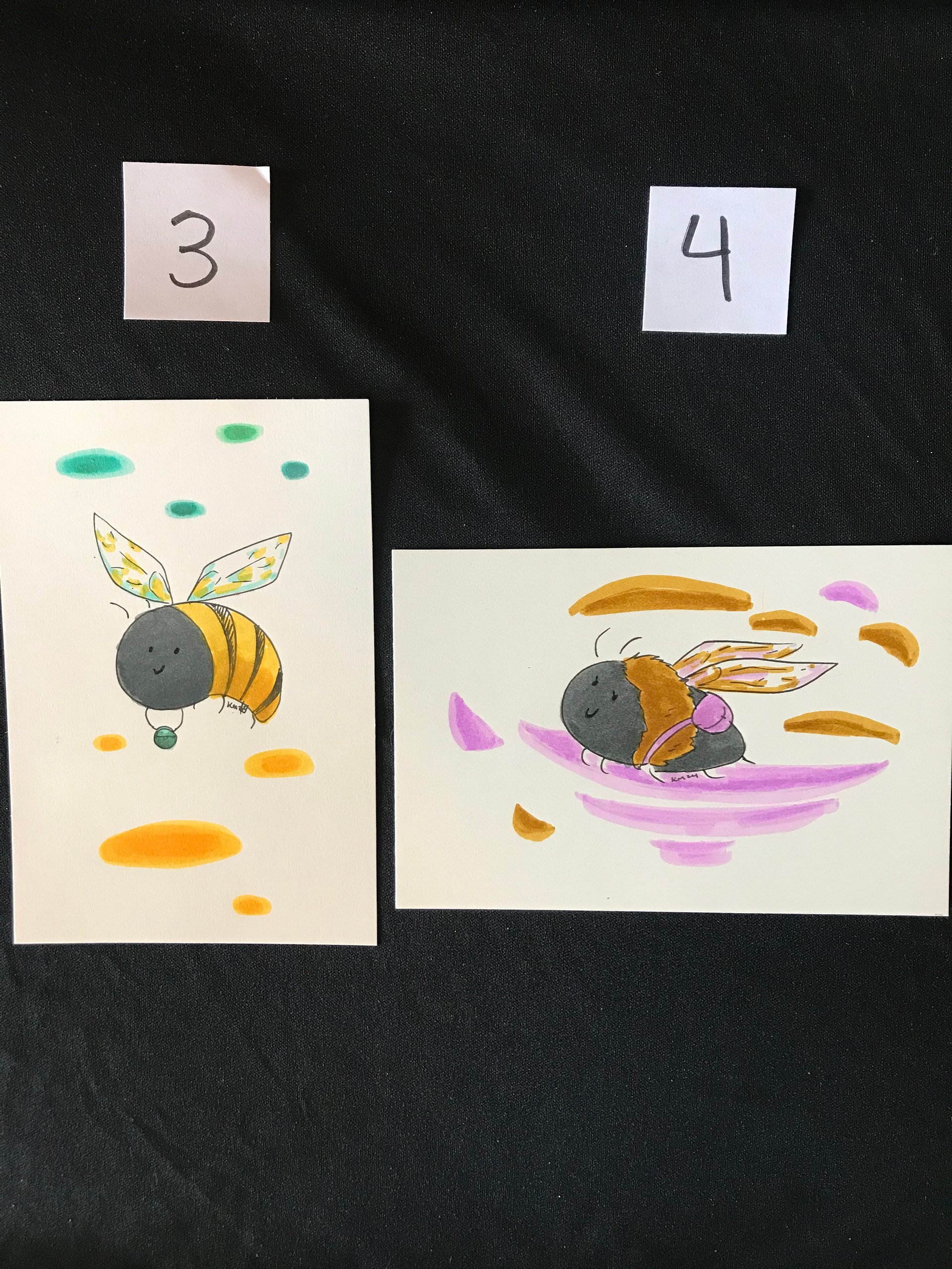 Bees with Bags Original Marker Illustrations product image (3)